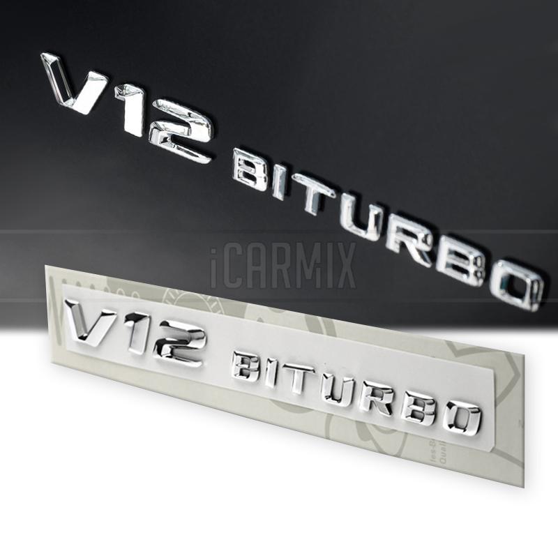 Genuine Mercedes Benz Side Fender Emblem V Biturbo For On