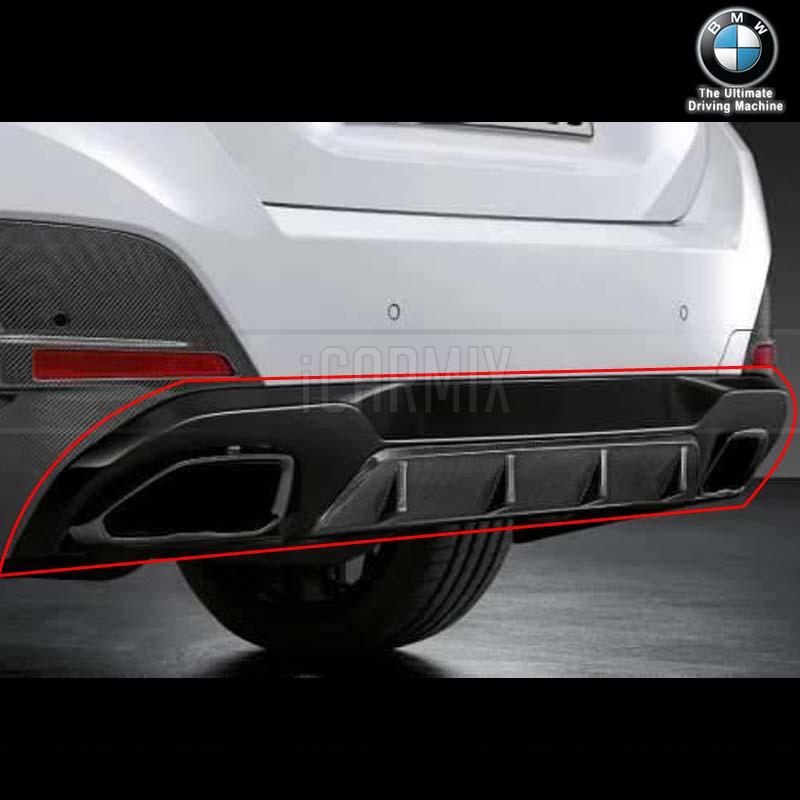 Genuine BMW M Performance Retrofit Gloss Black Rear Diffuser Upper