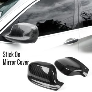Carbon Fibre Mirror Cover Stick-on For BMW F25 X3 E84 X1