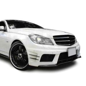 EURSPEC Quality Fibre Front Bumper For Mercedes Benz C Class W204 Facelift (2012-2014)