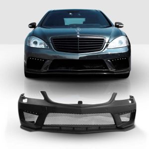 EURSPEC FRP Front Bumper Type K For Mercedes Benz S Class W221 Facelift (2010-2013)