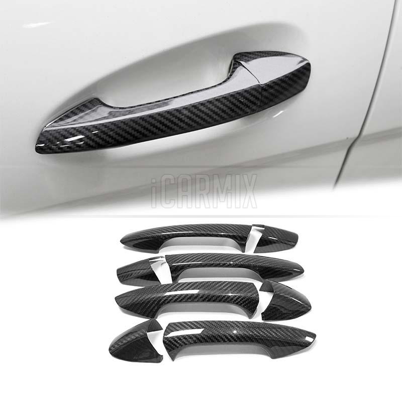 Carbon Fibre Door Handle Cover w/o Key Hole For Mercedes Benz W117 W176
