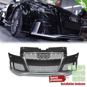 OES Body Parts PP Front Bumper TTRS Style W/ Chrome Front Grille  For AUDI TT 8J MK2 - 2006-2014 [Special Version]