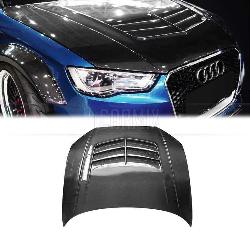 Carbon Fibre Front Hood Type BK For Audi A3 S3 8V Sedan