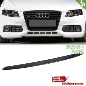 Carbon Fibre Add On Front Lip Type Rieger For Audi A4 B8/8K Pre - 2009-2012 (Install on Rieger Front Lip)