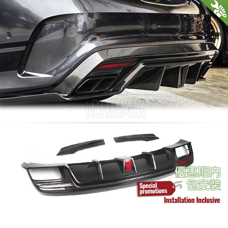 Carbon Fibre Rear Diffuser Type PT For Mercedes Benz CLA Class W117 Pre ...