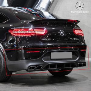 Genuine Mercedes Benz GLC63S Nightpackage Rear Diffuser W/ Tip For GLC Class W253 C253 Coupe Pre - 2016-2019