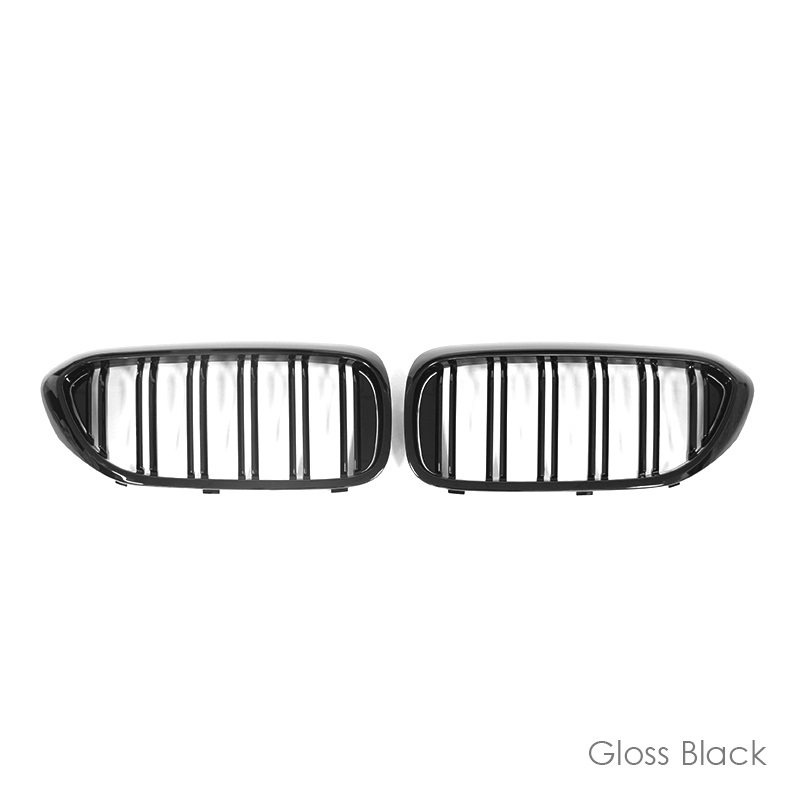 Dual Slats Front Grille - TRI Gloss Black - ICARMIX Auto Parts Workshop