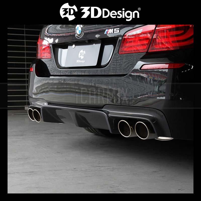 3D Design Performance Carbon Fibre Rear Diffuser (OO-OO) For 5 Series ...