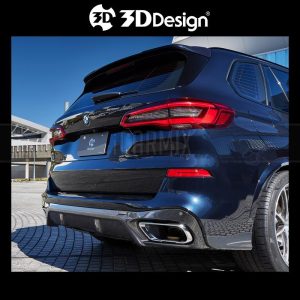 3D Design Performance Carbon Fibre Rear Diffuser For G05 X5 Pre - 2019-2023