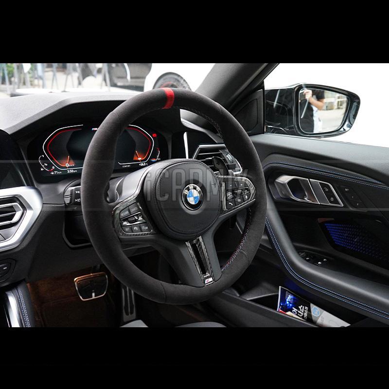 Genuine BMW M Performance Retrofit Gloss Carbon Fibre Steering Wheel Cover  For G20 G21 G22 G23 G26 i4 F40 F44 G29 Z4 G87 M2 G80 G81 M3 G82 G83 M4 -  iCARMIX
