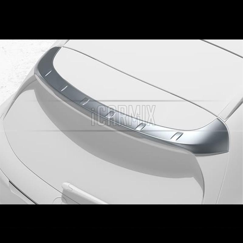 Tuning-art Protezione Paraurti In Acciaio Inox Per Mercedes GLC X254 SUV (2022+): Bordo Di Carico Argento Con Nastro 3M