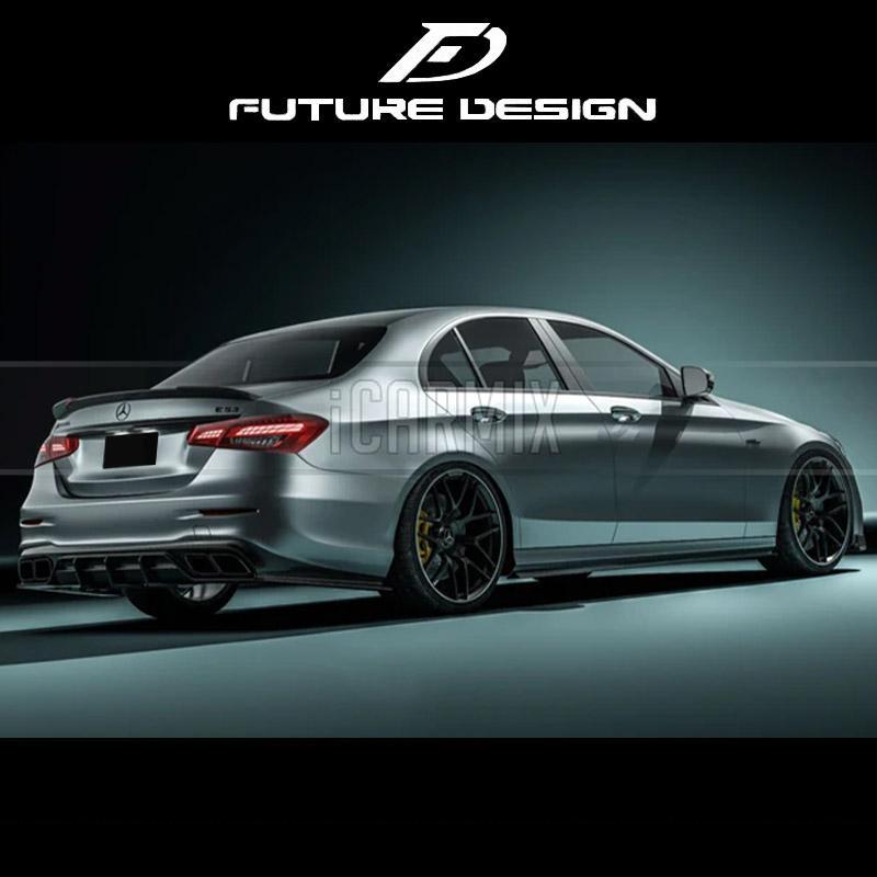 Future Design Carbon Fibre Rear Diffuser For Mercedes Benz E CLASS W213  S213 E43 E53 Facelift - iCARMIX Auto Parts Workshop