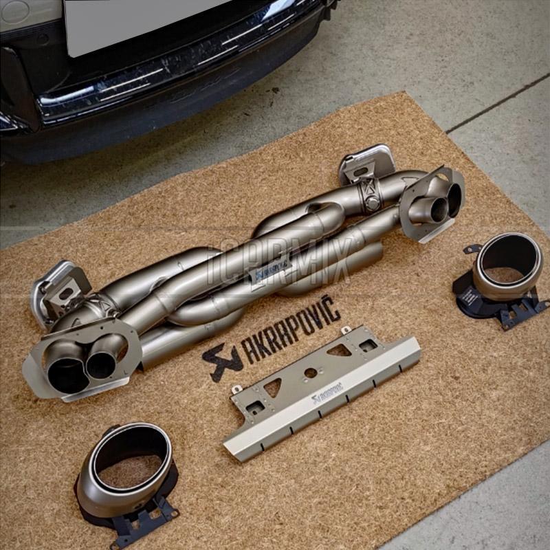 Akrapovic Exhaust Slip-On Race Line (Titanium) For Porsche 911