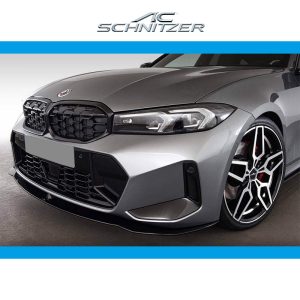 AC Schnitzer Matt Black Front Splitter For BMW 3 Series G20 G21 LCI -2022---