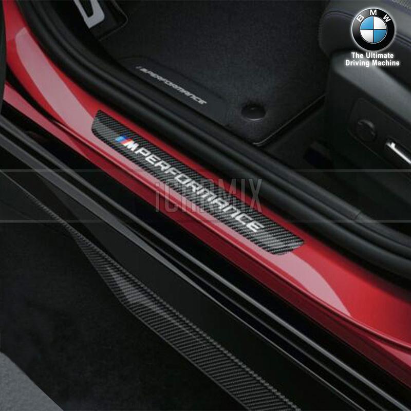 Genuine Bmw M Performance Retrofit Carbon Fibre Door Sill Trim Set For