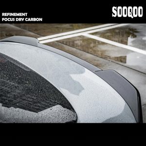 SOOQOO Carbon Fibre Rear Spoiler For BMW 4 Series G26 i4 -2022---