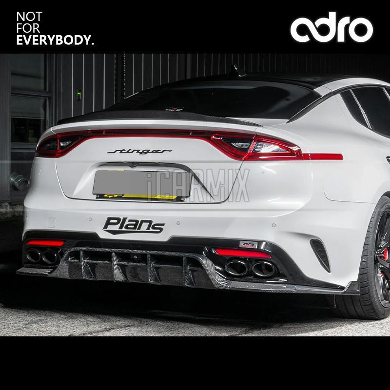 ADRO Carbon Fibre Rear Spoiler V2 Style For Kia Stinger GT/GT1/GT2/GT ...