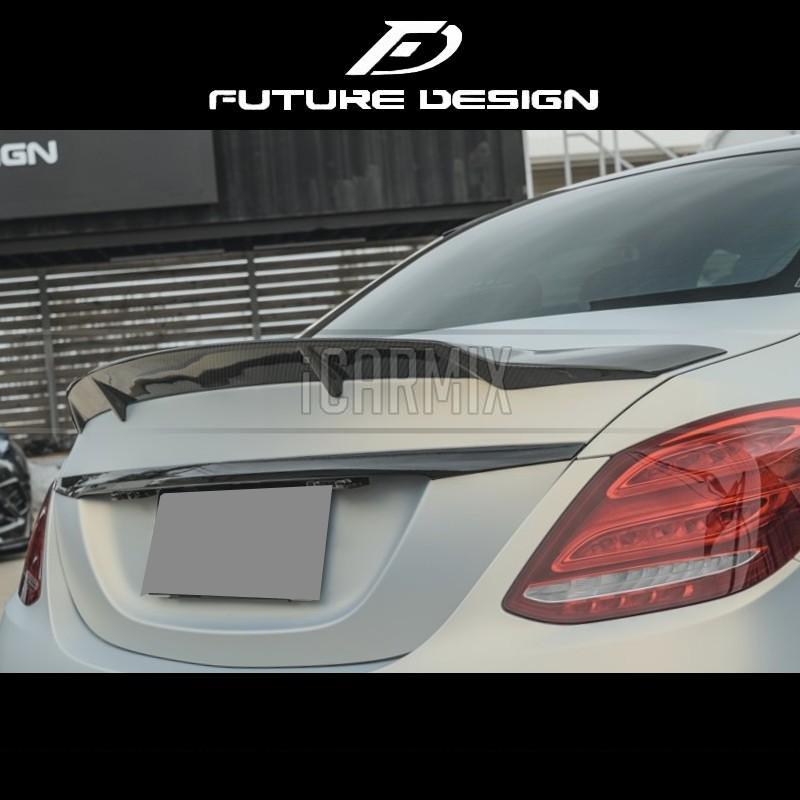 Future Design Carbon Fibre Rear Spoiler For Mercedes Benz C CLASS W205 ...