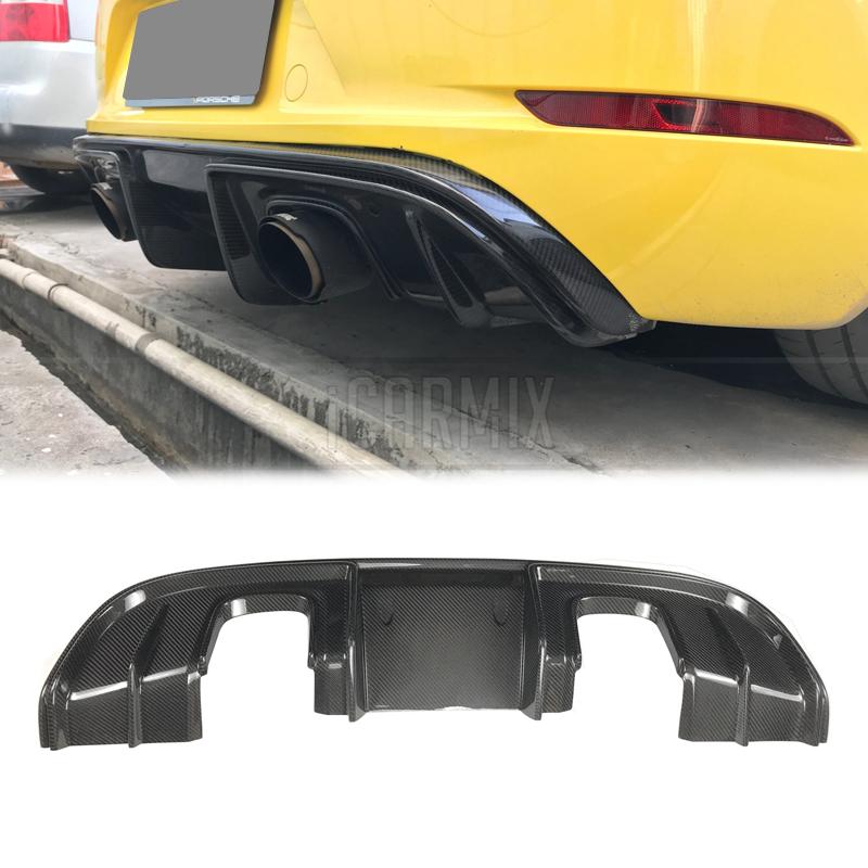 ERS Dry Carbon Fiber Rear Diffuser GT4 Style For Porsche 718 Cayman 982 ...