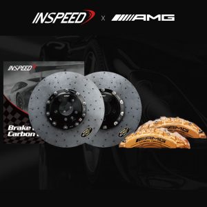 Genuine Mercedes Benz Retrofit C63 CLS63 E63 AMG Front 6 Pot Brake Kit (Gold) W/ Front 400mm Inspeed ISCB Ceramic Brake Discs Kit For W205 C205 / W213 C238 A238 / W222 C217 / X253 SUV C253 Coupe GLC / C257 CLS