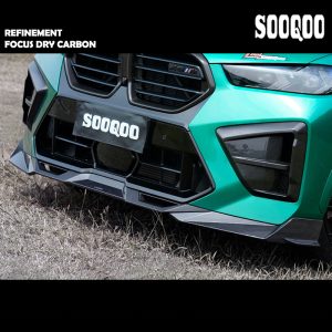 SOOQOO Dry Carbon Fiber Front Lip SQ Style For BMW F95 X5M LCI- 2023---