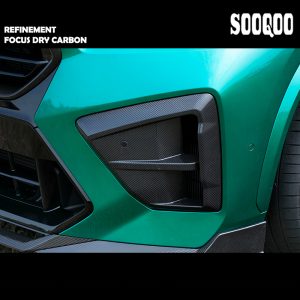 SOOQOO Dry Carbon Fibre Front Air Inlet Trim SQ Style For BMW F95 X5M LCI / F96 X6M LCI
