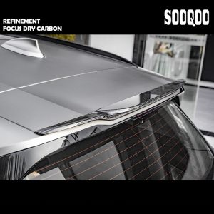 SOOQOO Dry Carbon Fiber Rear Roof Spoiler SQ Style For BMW G01 X3 / G08 iX3