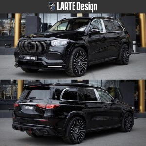 Larte Design Gloss Black Wide Body Kit For Mercedes Benz GLS CLASS X167 SUV Maybach Pre - 2020-2023