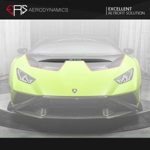 ERS Dry Carbon Fiber Front Hood Trim OE Style For Lamborghini Huracan LP640 STO - 2021-2024