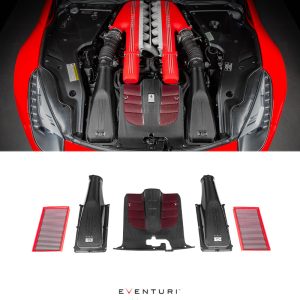 Eventuri Carbon Fiber Intake System (Black) For Ferrari F12 Berlinetta - 2012-2017