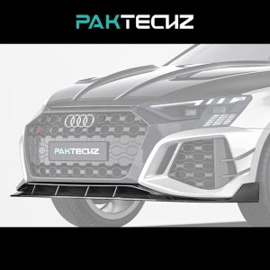 PAKTECHZ Design Dry Carbon Fiber Front Lip Ver.2 For Audi RS3 8Y - 2020---