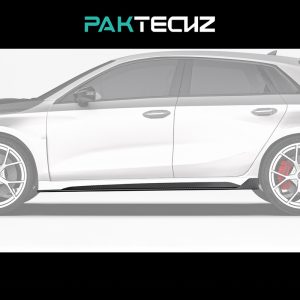 PAKTECHZ Design Dry Carbon Fiber Side Skirts Ver.2 For Audi RS3 8Y - 2020---