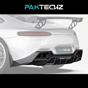 PAKTECHZ Design Carbon Fiber Rear Diffuser Ver.1 For Mercedes Benz AMG GT C190 GT/GTS – 2014-2016