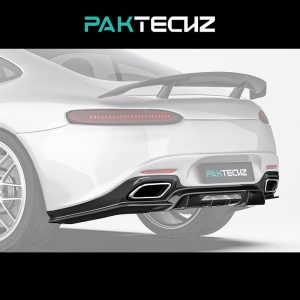 PAKTECHZ Design Carbon Fiber Rear Diffuser Ver.2 For Mercedes Benz AMG GT C190 GT/GTS – 2014-2016