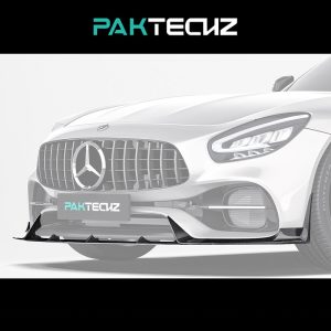 PAKTECHZ Design Dry Carbon Fiber Front Lip Splitter For Mercedes Benz AMG GT C190 GT/GTC/GTS - 2017-2021