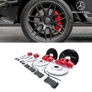 Genuine Mercedes Benz AMG G63 Front 6 Pot & Rear 1 Pot Brake Kit (Red) W/ (Front 400mm / Rear 370mm Disc) For G CLASS W463A W464 W465