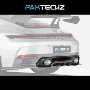 PAKTECHZ Design Dry Carbon Fiber Lower Rear Diffuser For Porsche 911 992.2 Carrera - 2025---