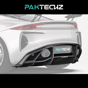 PAKTECHZ Design Dry Carbon Fiber Rear Diffuser For Lotus Emira - 2022---