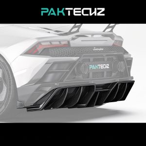 PAKTECHZ Design Dry Carbon Fiber Rear Diffuser For Lamborghini Huracan LP610 LP640 EVO - 2019-2024