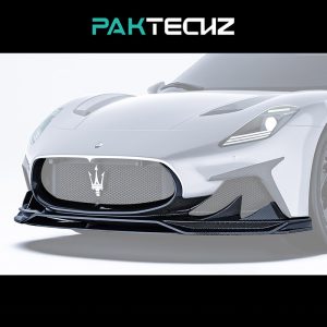 PAKTECHZ Design Dry Carbon Fiber Front Lip For Maserati MC20 - 2020---