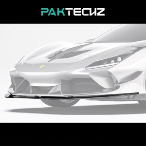 PAKTECHZ Design Carbon Fiber Lower Front Lip For Ferrari F8 Tributo/Spider - 2019-2023