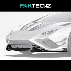 PAKTECHZ Design Dry Carbon Fiber Front Lip For Lamborghini Huracan LP610 LP640 EVO - 2019-2024