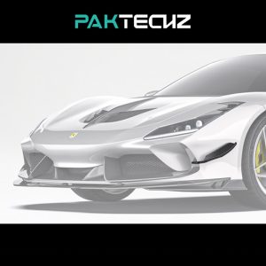 PAKTECHZ Design Dry Carbon Fiber Front Canards For Ferrari F8 Tributo/Spider - 2019-2023