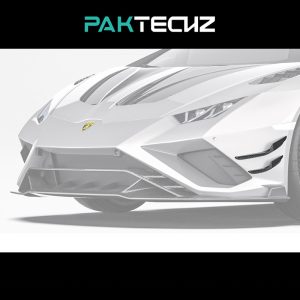 PAKTECHZ Design Dry Carbon Fiber Front Canards For Lamborghini Huracan LP610 LP640 EVO - 2019-2024