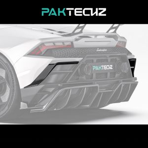 PAKTECHZ Design Dry Carbon Fiber Rear Canards For Lamborghini Huracan LP610 LP640 EVO - 2019-2024