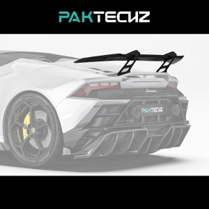 PAKTECHZ Design Dry Carbon Fiber Rear Wing Spoiler For Lamborghini Huracan LP610 LP640 EVO - 2019-2024