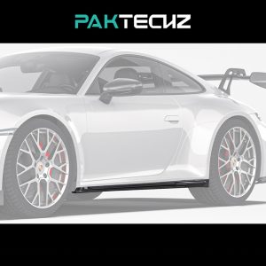 PAKTECHZ Design Dry Carbon Fiber Side Skirts For Porsche 911 992.2 Carrera - 2025---