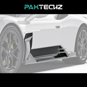 PAKTECHZ Design Dry Carbon Fiber Side Skirts OEM Style For Maserati MC20 - 2020---