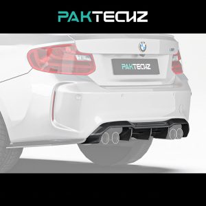 PAKTECHZ Design Carbon Fiber Rear Diffuser For BMW F87 M2 M2C Competition - 2016-2020